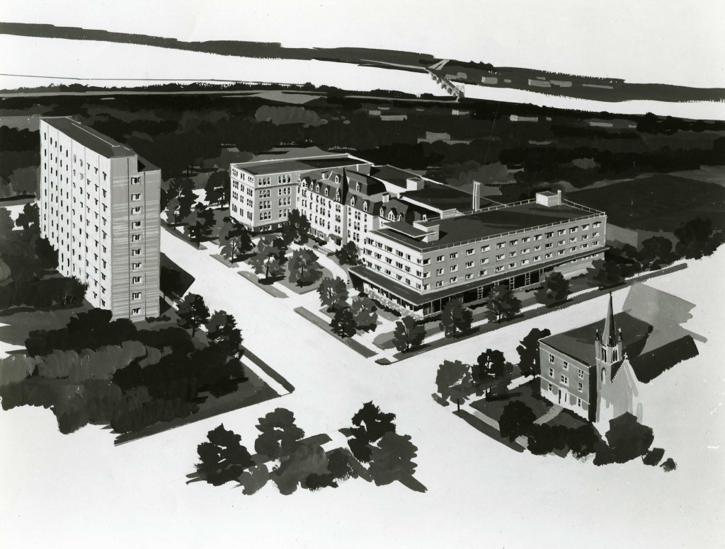 1964 Architect's campus rendering