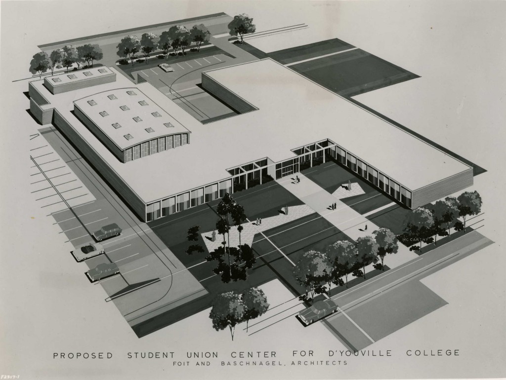 1964 proposed Student Union and Athletic Center