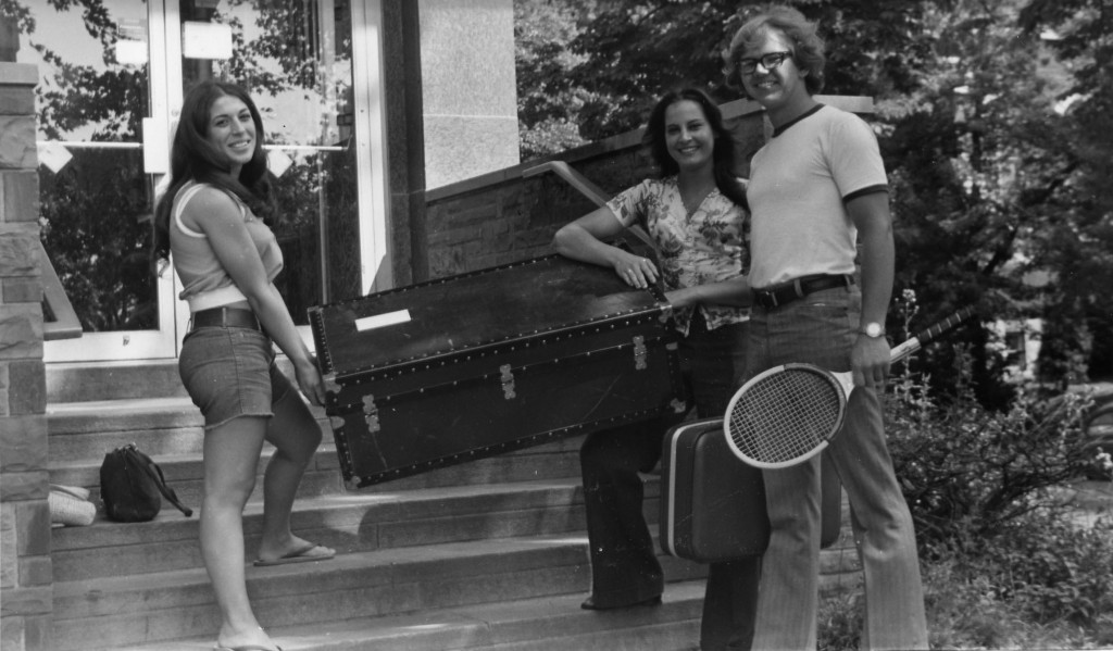 Students moving in to Madonna, circa 1978.