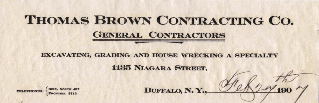 Thomas Brown Contracting Company, Buffalo (NY)